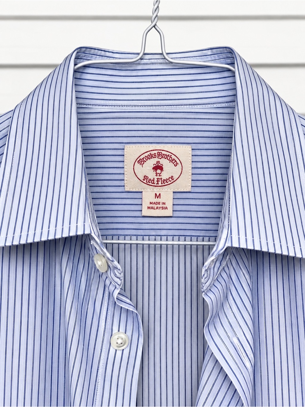 Brooks Brothers Navy Pinstripe Dress Shirt